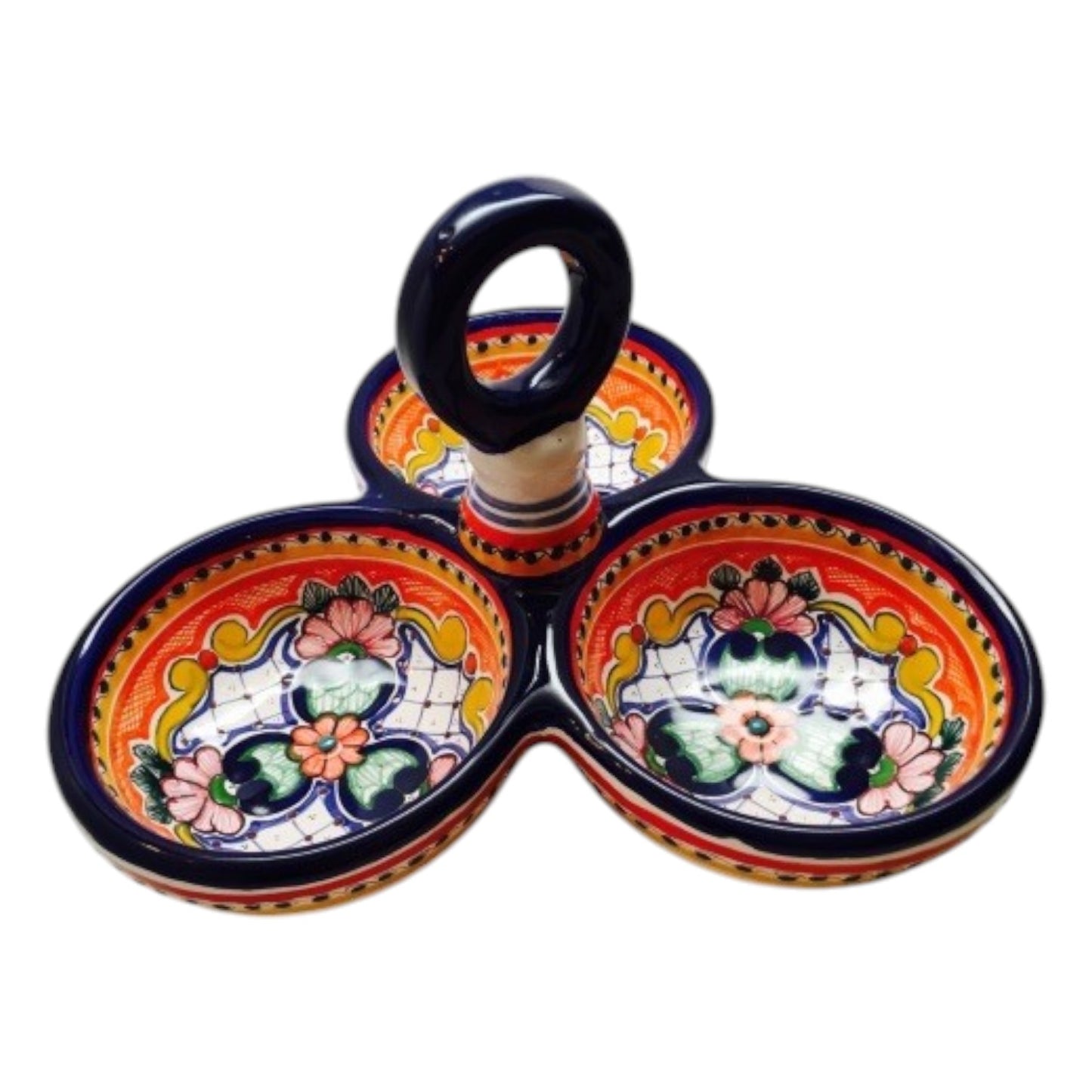 Botanero múltiple de 3 divisiones con gancho