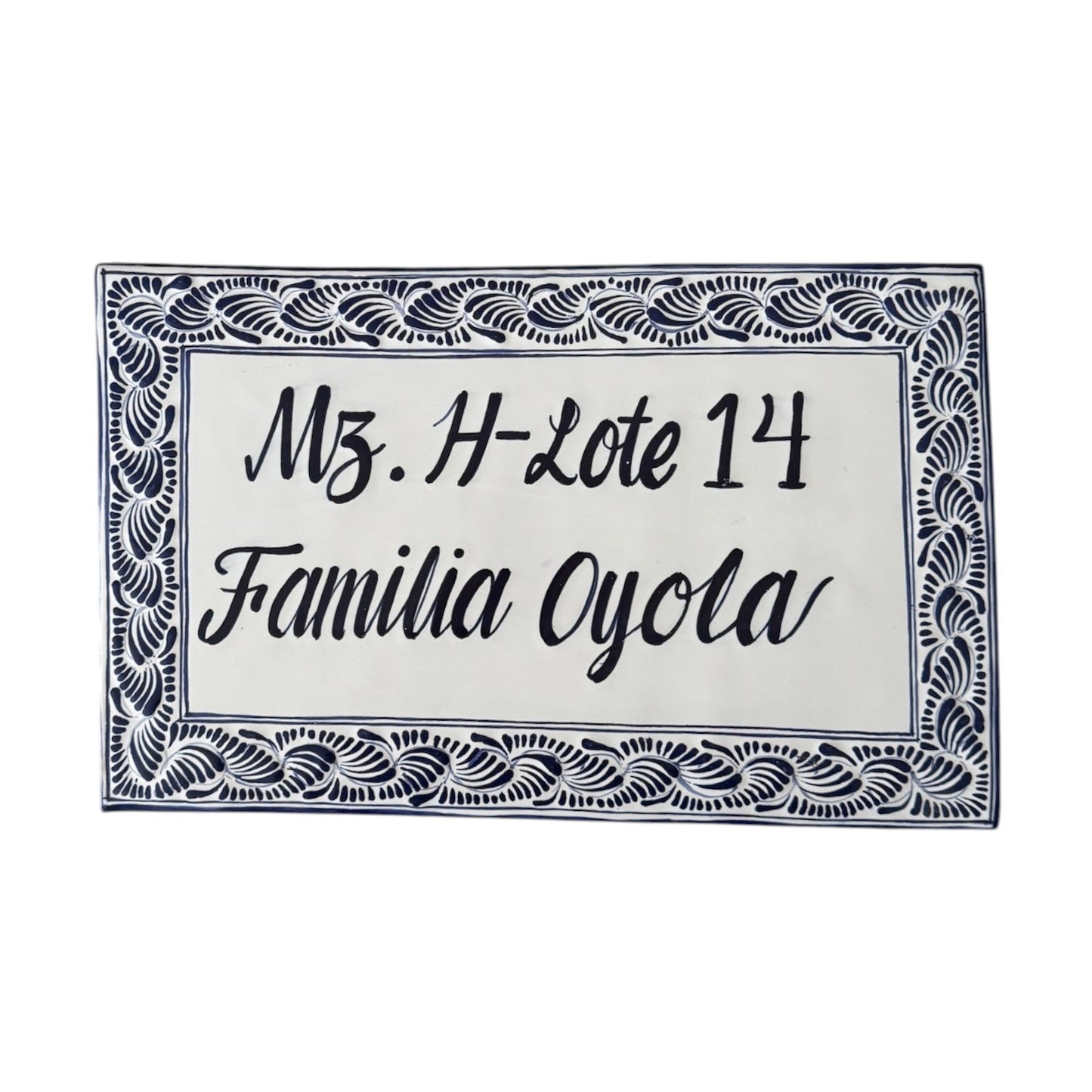 Placa rectangular