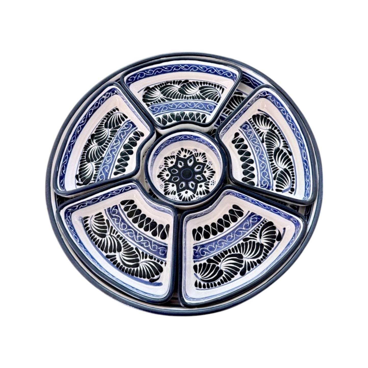 Botanero múltiple redondo 6 divisiones movible