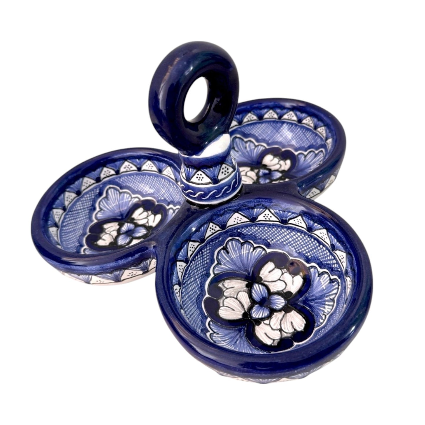 Botanero múltiple de 3 divisiones con gancho