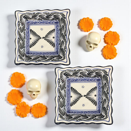 Set de charolas cuadradas chicas 2 piezas