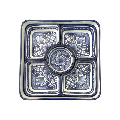 Botanero múltiple cuadrado 5 divisiones movible