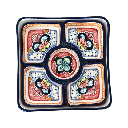 Botanero múltiple cuadrado 5 divisiones movible