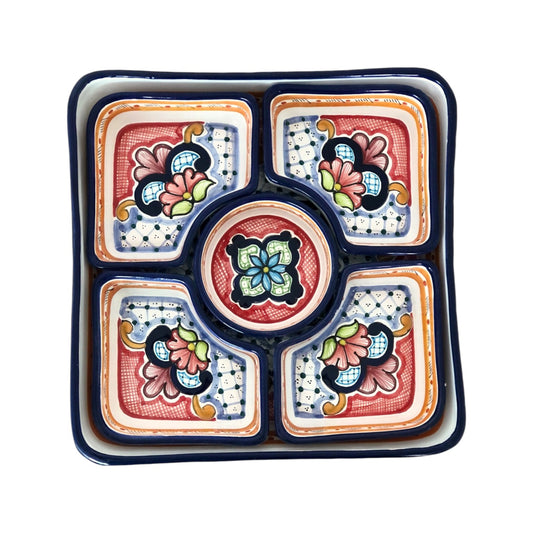 Botanero múltiple cuadrado 5 divisiones movible