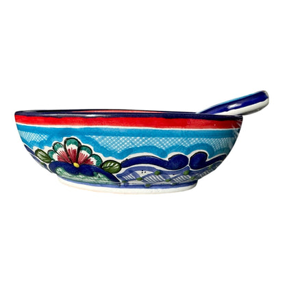 Salsera oval con cuchara