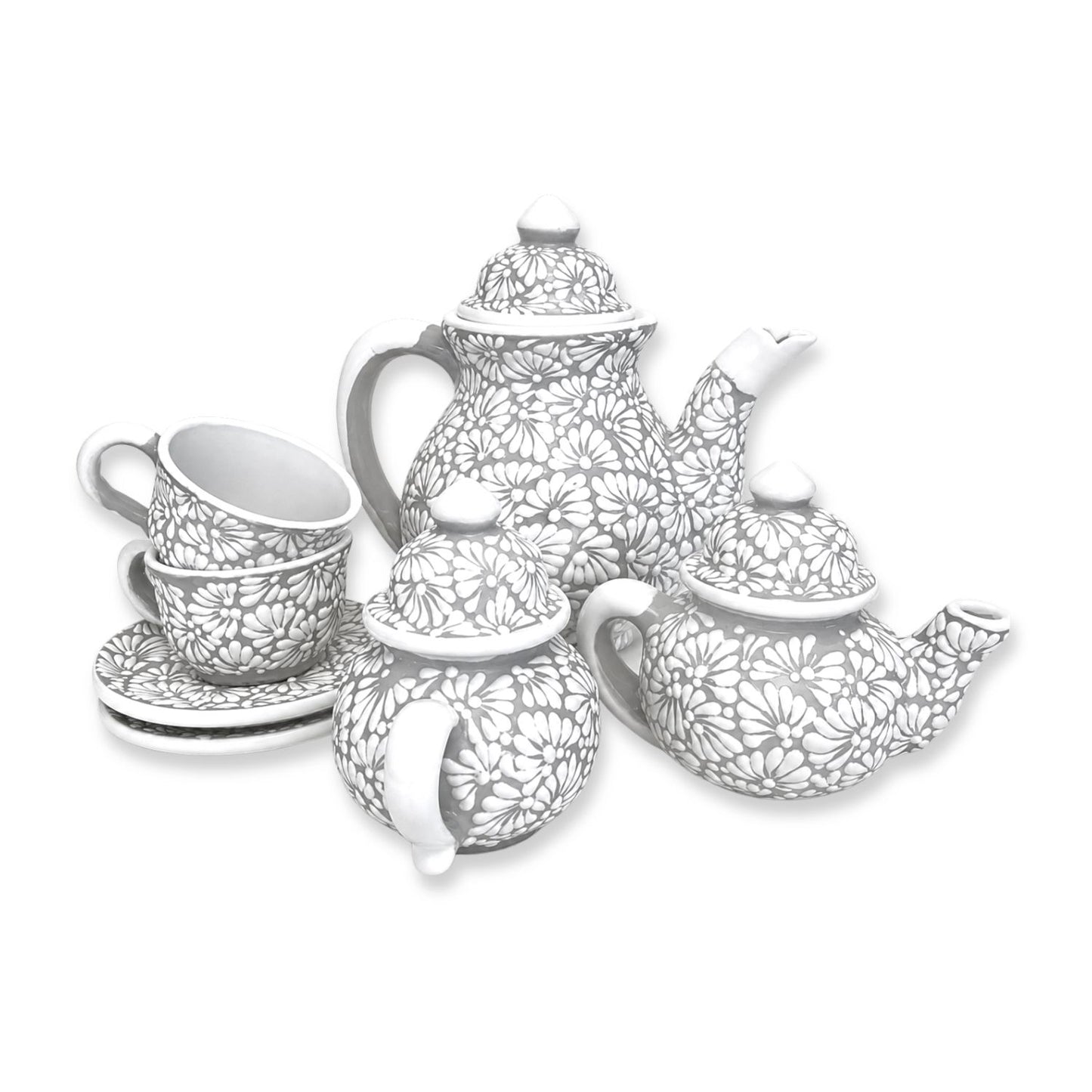Juego de café gris