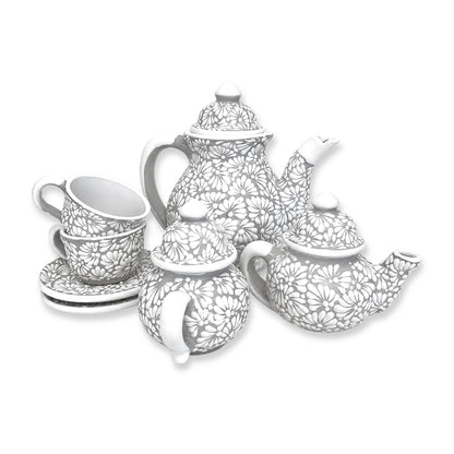 Juego de café gris
