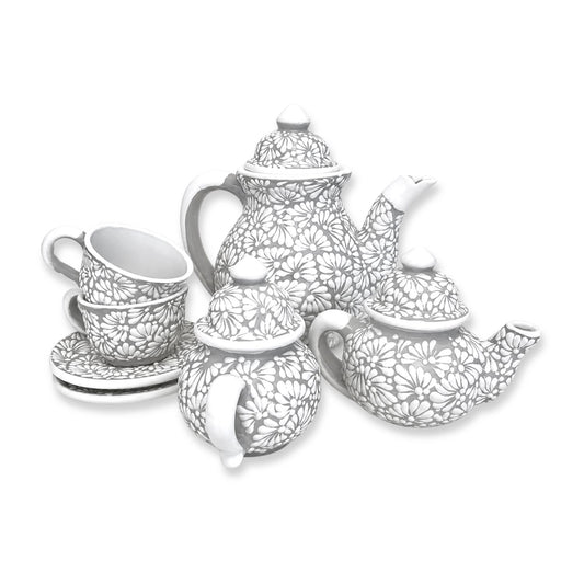 Juego de café gris