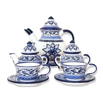 Juego de café azul estrella