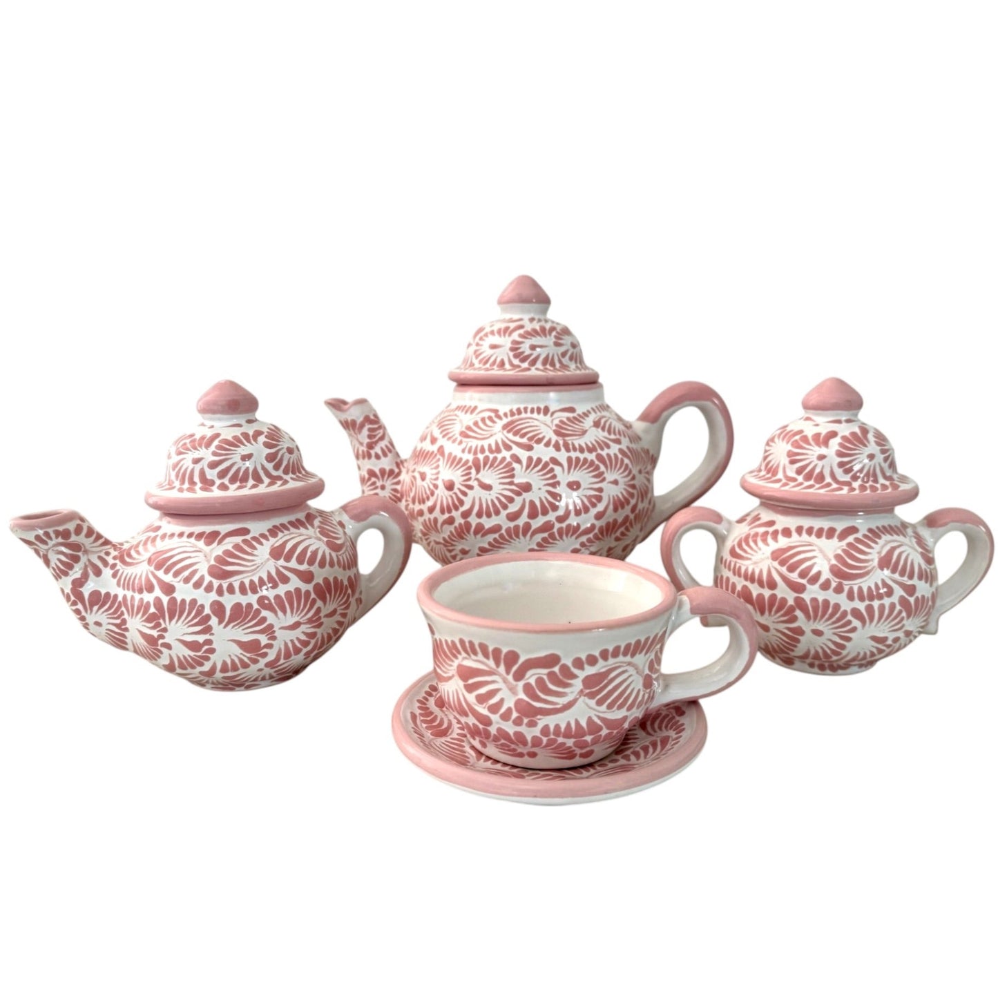 Juego de café Rosa Pastel