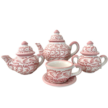 Juego de café Rosa Pastel