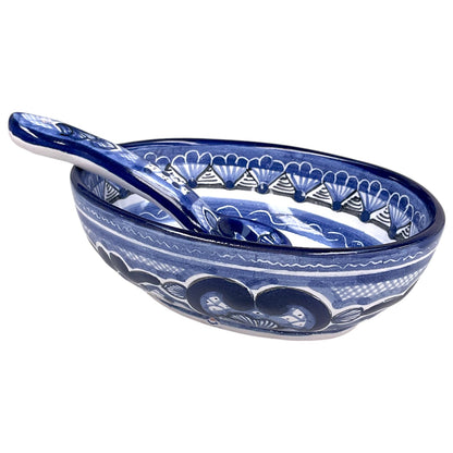 Salsera oval con cuchara