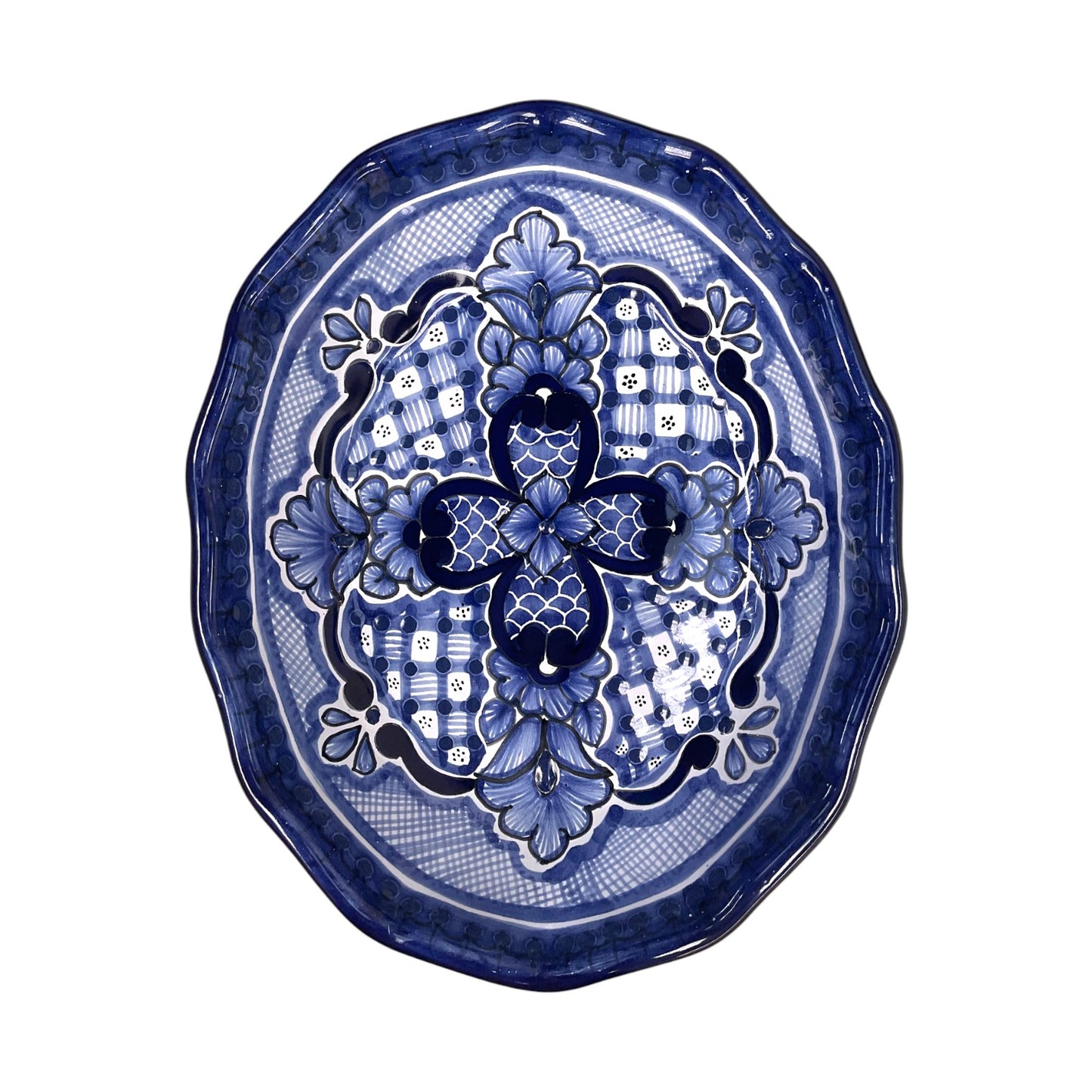 Charola oval concha