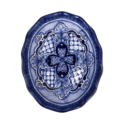Charola oval concha
