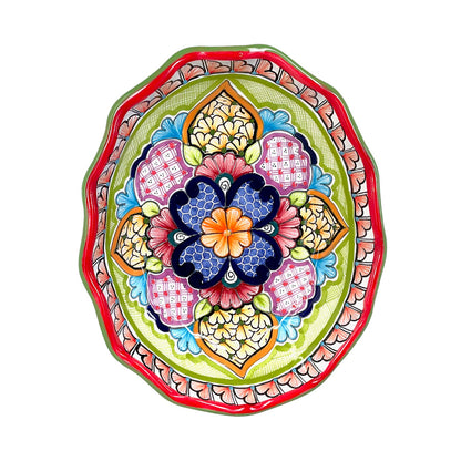 Charola oval concha