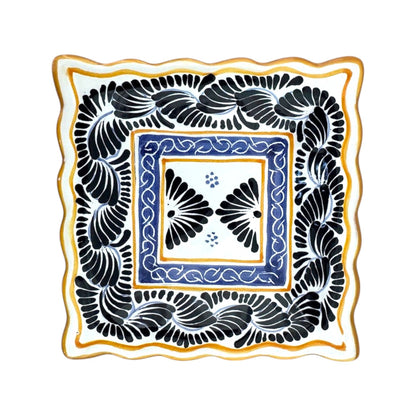 Charola cuadrada concha