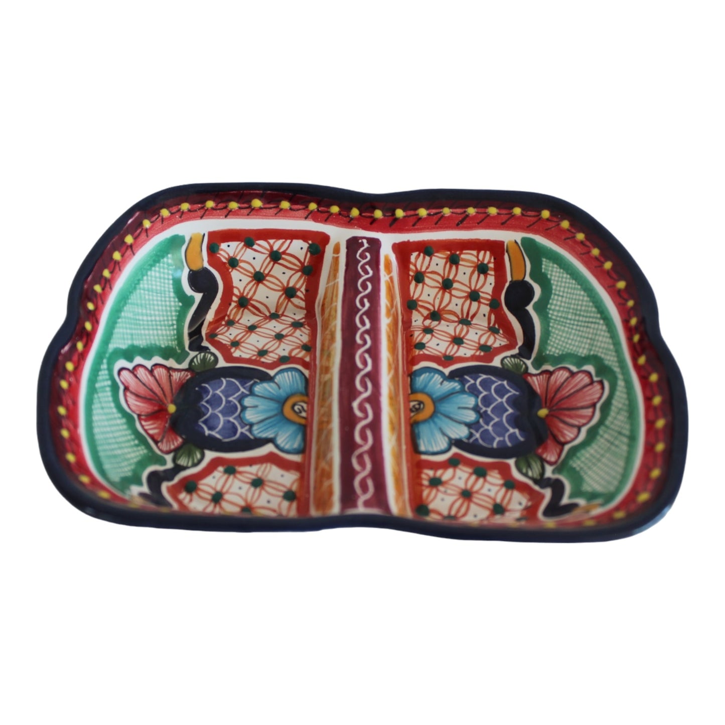 Botanero rectangular 2 divisiones