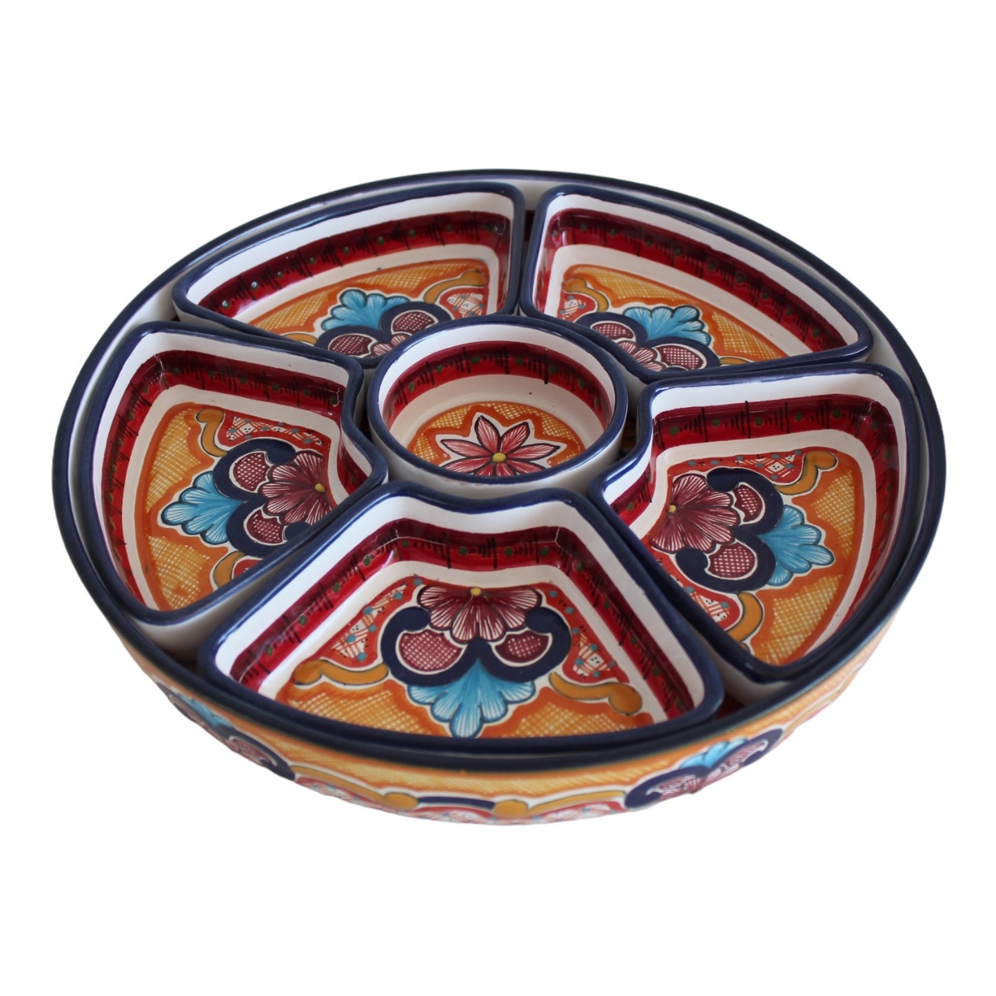 Botanero múltiple redondo 6 divisiones movible