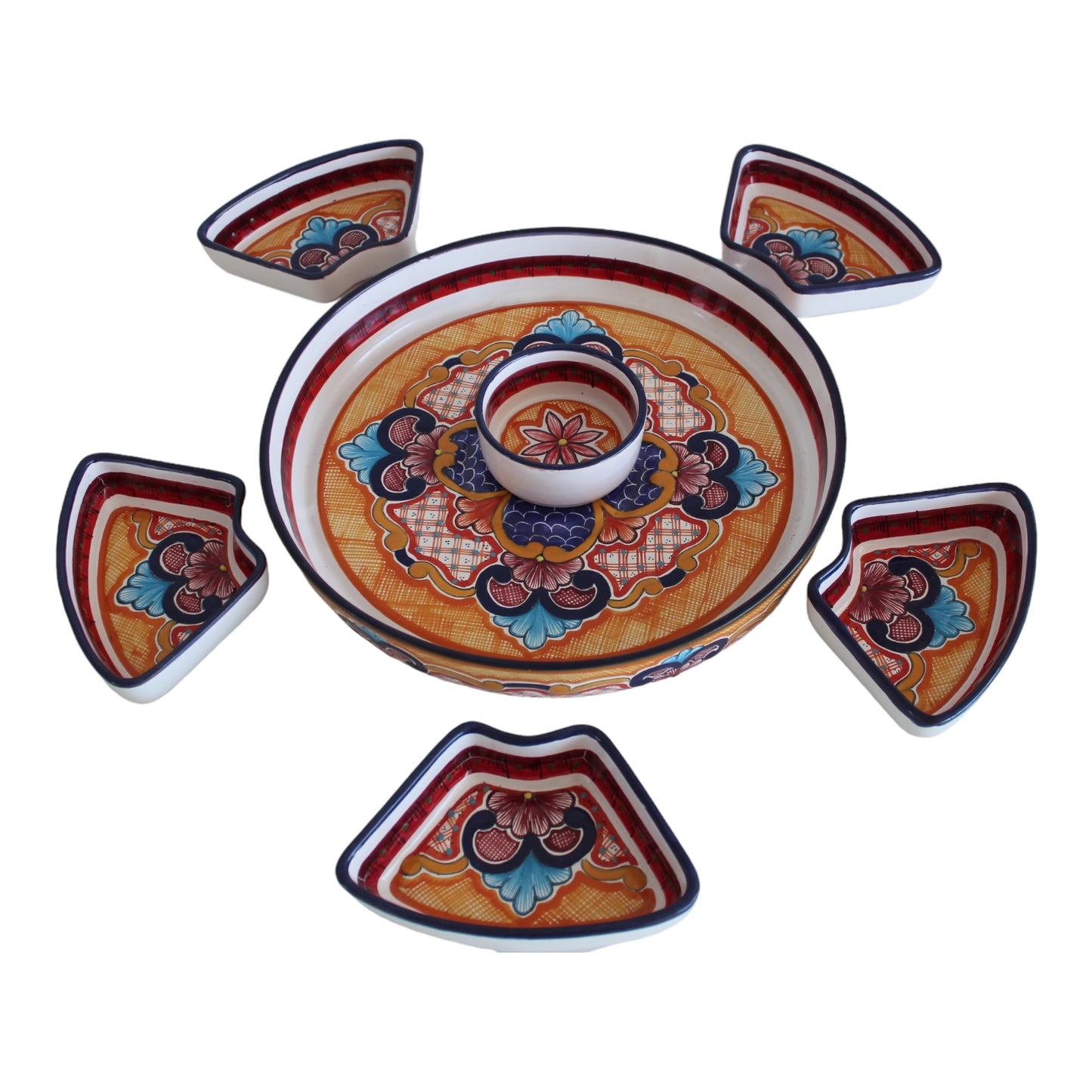 Botanero múltiple redondo 6 divisiones movible