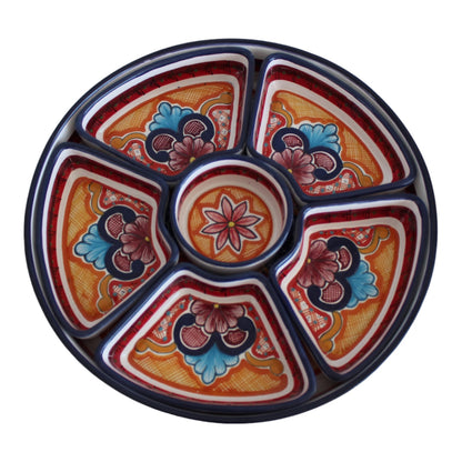 Botanero múltiple redondo 6 divisiones movible